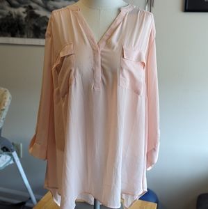 Torrid pink elbow length top